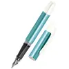 Image de Online Stylo plume calligrapie Campus Turquoise - plume calligraphie 0,8 mm robuste, utilise des cartouches d'encre standard, rechargeable, pour filles/garçons/adultes