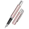 Image de Stylo plume ergonomique pour l'école - ONLINE Campus Diamond Rose - plume iridium M (moyenne) robuste, utilise des cartouches d'encre standard, rechargeable, pour filles/garçons/adultes