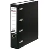 Image de Falken PP double classeur en plastique. Fabriqué en Allemagne. Largeur 7 cm, noir, pour 2x DIN A5 paysage, avec fenêtre interchangeable.
