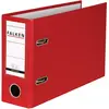 Image de Falken Classeur en plastique PP Color format spécial. Fabriqué en Allemagne. 8 cm de large, format DIN A5 paysage avec fenêtre interchangeable rouge