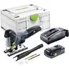 Image de Festool PSC 420 HPC 4,0 EBI-Plus Scie sauteuse pendulaire sans fil 576525 + batterie, + chargeur 18 V 4.00 Ah Nombre d'accus fournis 1