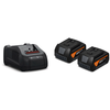 Image de Fein 92604246010 18V Li-ion Accu Starter Set (2x 5.0Ah) + Chargeur
