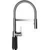 Image de SCHOCK Robinet de cuisine SC-550 Nero - Robinet haute pression CRISTALITE avec bec fixe et raccords standard