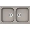 Image de SCHOCK | Évier de cuisine Lithos N200 2 baignoires, matériau Cristalite®, gris taupe, 860 x 500 mm
