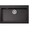 Image de SCHOCK | Primus N100XL Évier de cuisine 1 baignoire XL avec comptoir de robinetterie, matériau Cristalite®, noir absolu, 790 x 500 mm