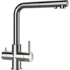 Image de SCHOCK Robinet de cuisine Vitus - Robinet d'eau filtrante haute pression en acier inoxydable avec douchette extensible