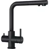 Image de SCHOCK Robinet de cuisine Vitus Puro - Robinet d'eau filtrante haute pression avec douchette extensible - Noir