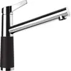 Image de SCHOCK Robinet de cuisine SC-510 Nero - Robinet basse pression CRISTADUR avec bec fixe et raccords standard
