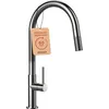 Image de Schock 536120EDM Cuisine Talia   Robinet Haute Pression avec Bec Extensible et raccords Standard, Acier Inoxydable Massif