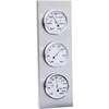 Image de Sunartis 3-4013 THB197 Station météorologique en acier inoxydable avec thermomètre, baromètre et hygromètre