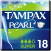 Image de Tampax Pearl Super tampons avec applicateur, 18 unités