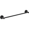 Image de Ideal Standard IOM Porte Serviette Salle de bain Largeur 45 cm Finition Noir mat Fixation Murale & Kit installation inclus Rosaces rondes A9117XG