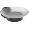 Image de Ideal Standard IOM Porte Savon Mural Rond Verre satiné Noir mat Fixations incluses A9122XG