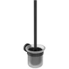 Image de Ideal Standard Ensemble Brosse WC et Support pour Cuvette Toilette Noir mat Suspendu IOM Fixation Murale A9119AA