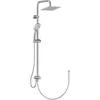 Image de Colonne de Douche avec Pomme de Tête Orientable et Douchette Chromé Spéciale Rénovation