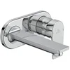 Image de Ideal Standard Tesi A6578AA Robinet de lavabo mural avec bec et bec pour lavabo à économie d'eau Chromé