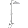 Image de Ideal Standard Ceratherm T125 Système de douche, douche de pluie économe en eau avec douchette à main 1 fonction et protection contre les brûlures, flexible de douche   Chromé (304x586x1191 mm)