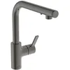 Image de Ideal Standard   Gusto iMX Mitigeur de cuisine, Bec rond en L, avec distributeur de savon intégré, bec pivotant à 360°, facile à installer avec la fixation EasyFix+, Magnetic Grey