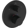 Image de Ideal Standard Ceratherm T100 Thermostat de baignoire encastré, robinet de baignoire avec verrouillage de la température à 40 °C, thermostat pour baignoire   Noir Mat