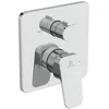 Image de Ideal Standard Ceraplan Robinet de salle de bain monocommande encastré avec verrouillage de température à 40 °C, robinet de salle de bain sans bec   Chrome