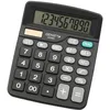 Image de Genie Calculatrice de Bureau 220 MD, 10 Chiffres, Double Alimentation (Solaire et Batterie), 1 pièce, Design Compact, Noir