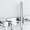 Image de Hansa Universal Set de douche avec raccord mural coudé et support, 1 jet, 44430100,