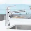 Image de Hansa Ronda Mitigeur de cuisine pivotant, avec douchette extractible, 03342273,
