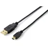 Image de EQUIP 128225 Cable USB 3 M 2.0 USB A Mini-USB B Negro