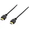 Image de Câble de raccordement Equip HDMI Fiche mâle HDMI-A 3.00 m noir 119351 4K UHD, contacts dorés Câble HDMI