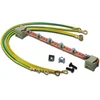 Image de DIGITUS rail d'équipotentialité - pour armoires réseau et serveur 19 pouces - à monter sur les rails profilés - 220 mm - quatre câbles de mise à la terre inclus