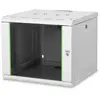 Image de DIGITUS Armoire réseau   rack 19 pouces   9U   montage mural   profondeur 600 mm   capacité de charge 100 kg   série Unique   gris