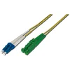 Image de DIGITUS AL-9E2000LC-01I   Câble À Fibre Optique OS2   1 m   E2000 (APC) à LC (UPC)   Câble Fibre Optique Duplex   1/10 Gbit/s   SM Monomode LAN   Type De Fibre : 9/125   Jaune (Yellow)