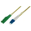 Image de DIGITUS AL-9E2000LC-02I   Câble À Fibre Optique OS2   2 m   E2000 (APC) à LC (UPC)   Câble Fibre Optique Duplex   1/10 Gbit/s   SM Monomode LAN   Type De Fibre : 9/125   Jaune (Yellow)