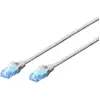 Image de Digitus DK-1511-015 RJ45 Câble réseau, câble patch CAT 5e U/UTP 1.50 m gris torsadé par paire 1 pc(s)