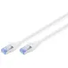 Image de DIGITUS Câble LAN Cat 5e - 0,5m - RJ45 Câble réseau - SF/UTP Blindé - Compatible Cat-6 & Cat-6A - Gris