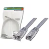 Image de DIGITUS Câble LAN Cat 5e - 10m - RJ45 Câble réseau - SF/UTP Blindé - Compatible Cat-6 & Cat-6A - Gris