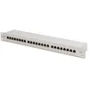 Image de DIGITUS Panneau de brassage - 19 pouces - Cat-6 - 24 ports RJ45 - Blindé - LSA Patch-Feld - Montage en rack 1U - Gris