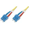 Image de DIGITUS DK-2922-03   Câble À Fibre Optique OS2   4 m   SC à SC   Câble Fibre Optique Duplex   1/10 Gbit/s   SM Monomode LAN   Type De Fibre : 9/125   Jaune (Yellow)