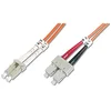 Image de DIGITUS DK-2532-05   Câble À Fibre Optique OM2   5 m   LC à SC   Câble Fibre Optique Duplex   1 Gbit/s   MM Multimode LAN   Type De Fibre : 50/125   Orange