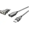 Image de Digitus série, USB 2.0 Câble de raccordement [1x USB 2.0 type A mâle - 1x SUB-D mâle 9 pôles] DIGITUS - USB 2.0 Serieller Adapter 1.00 m contacts dorés