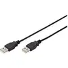 Image de Digitus Câble USB USB 2.0 USB-A mâle, USB-A mâle 1.80 m noir blindage double AK-300101-018-S