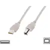 Image de Digitus Câble USB USB 2.0 USB-A mâle, USB-B mâle 1.80 m beige AK-300102-018-E