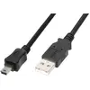 Image de Digitus Câble USB USB 2.0 USB-A mâle, USB-Mini-B mâle 1.80 m noir avec fonction OTG AK-300108-018-S