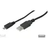 Image de Digitus Câble USB USB 2.0 USB-A mâle, USB-Micro-B mâle 3.00 m noir AK-300110-030-S