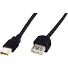 Image de Digitus Câble USB USB 2.0 USB-A mâle, USB-A femelle 3.00 m noir AK-300202-030-S