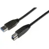 Image de Digitus Câble USB USB 3.2 Gen1 USB-A mâle, USB-B mâle 1.80 m noir rond, blindage triple AK-300115-018-S