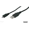 Image de Digitus Câble USB USB 2.0 USB-A mâle, USB-Micro-B mâle 1.00 m noir AK-300110-010-S