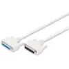 Image de DIGITUS Câble de connexion parallèle - D-Sub 25 à D-Sub 25 - Fiche à prise femelle - 3.0m - Rallonge de câble - Beige