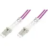 Image de Digitus DK-2533-01-4 fibre optique FO Câble de raccordement 1.00 m violet [1x LC mâle - 1x LC mâle] 50/125 µ Multimode OM4