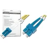 Image de DIGITUS DK-292SCA3LC-01   Câble À Fibre Optique OS2   1 m   SC (APC) à LC (PC)   Câble Fibre Optique Duplex   1/10 Gbit/s   SM Monomode LAN   Type De Fibre : 9/125   Jaune (Yellow)